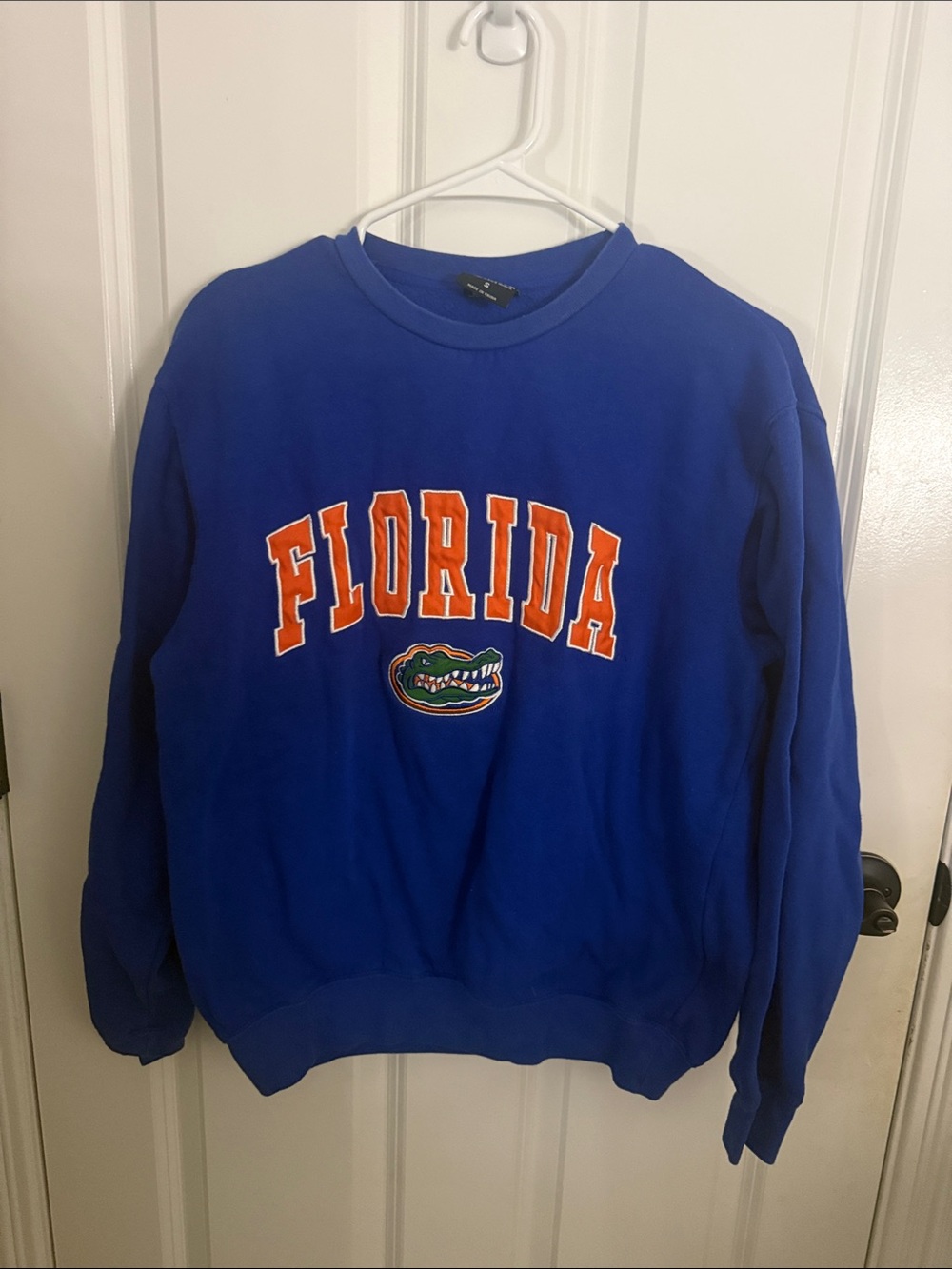 Colosseum Blue Florida Arch Logo Crewneck Sweatshirt